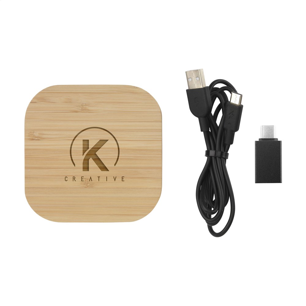 Bamboo Wireless Charger 15W draadloze oplader