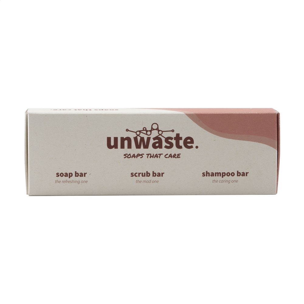 Unwaste Soap Set zeep, scrub en shampoo