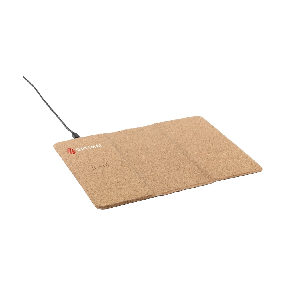 Cork Wireless Charging Mousepad muismat