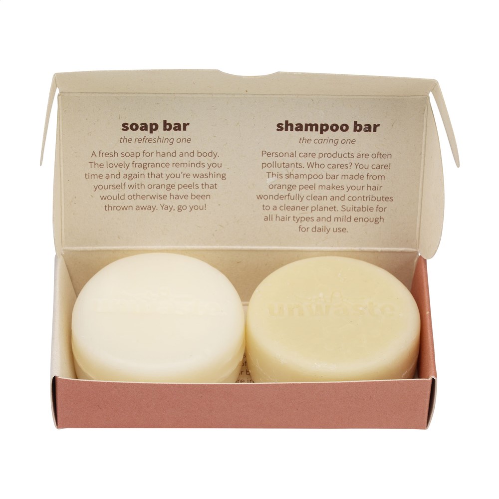 Unwaste Duopack Soap & Shampoo bar