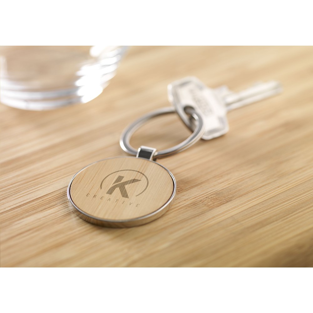 Bamboo Key Circle sleutelhanger