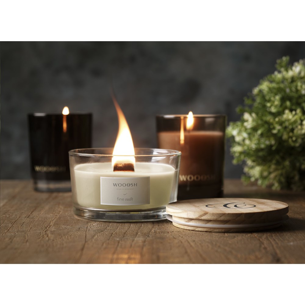 Wooosh Flame Scented Candle Fine Oudh